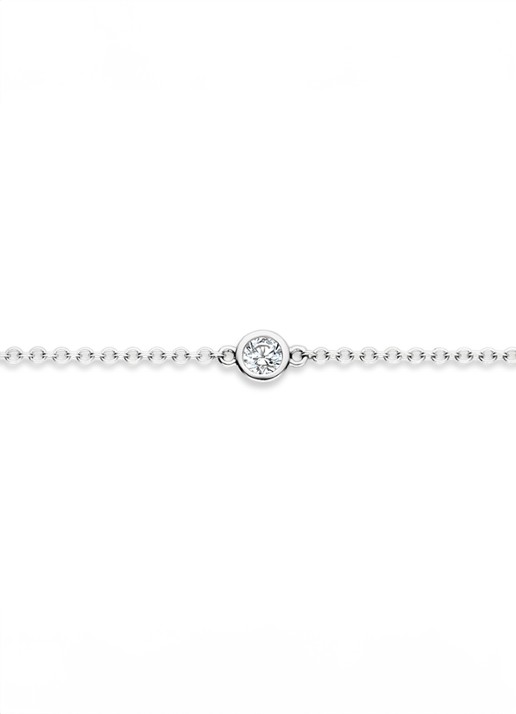Blush Armband van 14 karaat witgoud 2237WZI - detail zilver