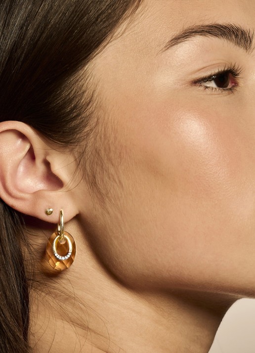 Blush Blush Oorbellen - detail 4 goud