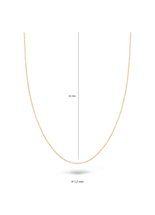 Blush Ketting van 14 karaat geelgoud 3010YGO  - detail 3 geelgoud