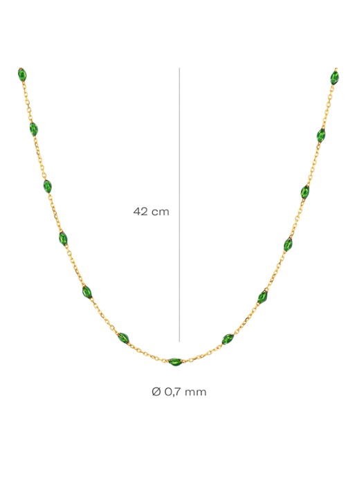 Blush Ketting van 14 karaat geelgoud 3162YRG - detail 2 goud