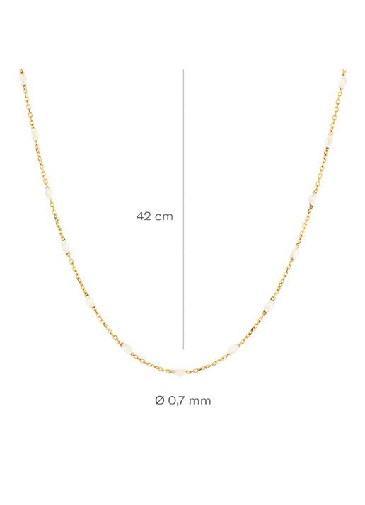 Blush Ketting van 14 karaat geelgoud 3162YRM - detail 3 goud