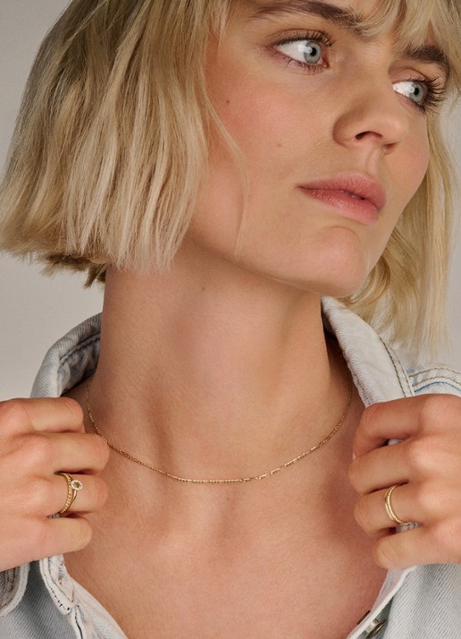 Blush Ketting van 14 karaat geelgoud 3192YGO - detail goud