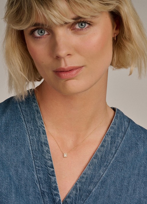 Blush Ketting van 14 karaat geelgoud 3197YZI - detail goud