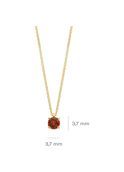 Blush Ketting van 14 karaat geelgoud 3200YGA  - detail 2 geelgoud