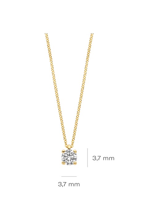Blush Ketting van 14 karaat geelgoud 3200YLG  - detail 2 geelgoud
