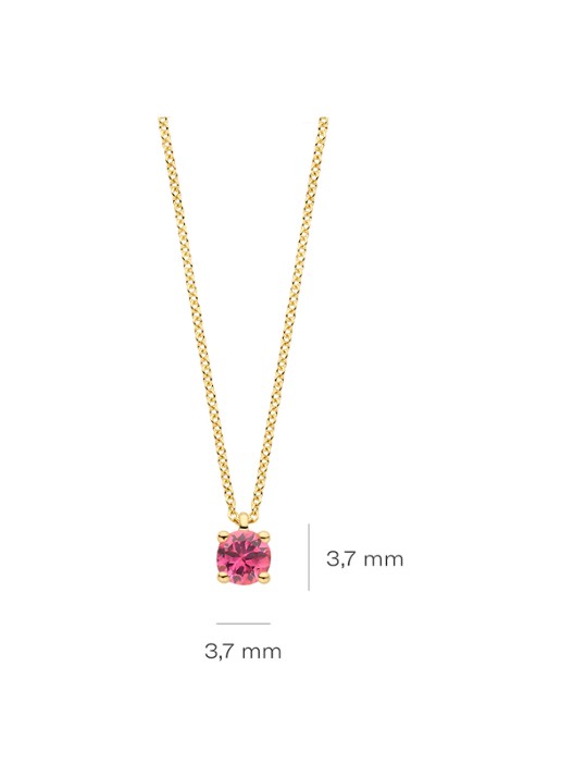Blush Ketting van 14 karaat geelgoud 3200YPT - detail 2 geelgoud