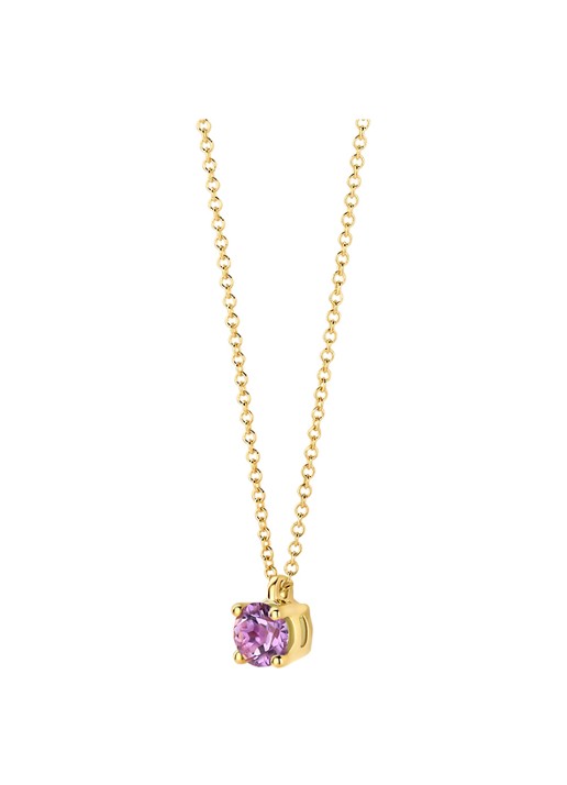 Blush Ketting van 14 karaat geelgoud met amesthist 3200YPA - detail 3 geelgoud
