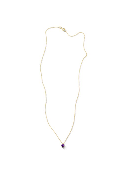 Blush Ketting van 14 karaat geelgoud met amethist 3200YAM  - detail 3 geelgoud