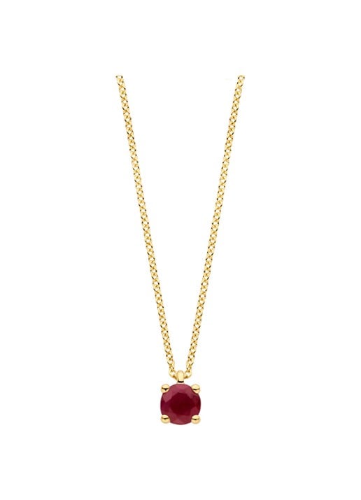 Blush Ketting van 14 karaat geelgoud met robijn 3200YRU
