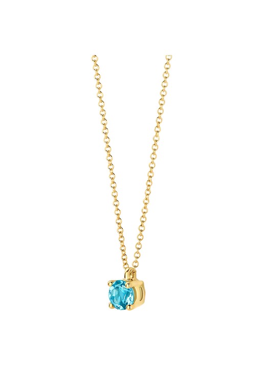Blush Ketting van 14 karaat geelgoud met topaas 3200YBT - detail geelgoud