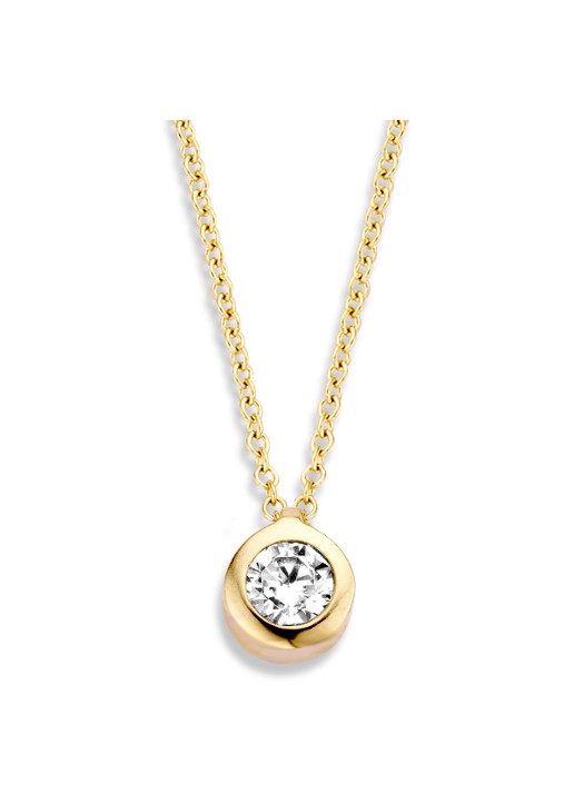 Blush Ketting van 14 karaat geelgoud met zirkonia 3067YZI - detail 3 geelgoud
