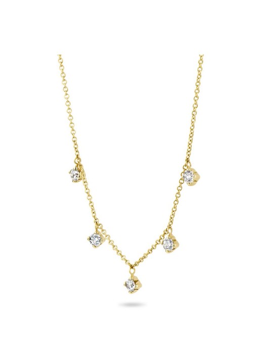 Blush Ketting van 14 karaat geelgoud met zirkonia 3157YGO - voorkant 2 geelgoud