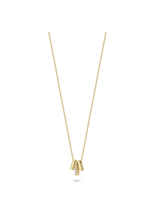 Blush Ketting van 14 karaat geelgoud - voorkant 2 geelgoud