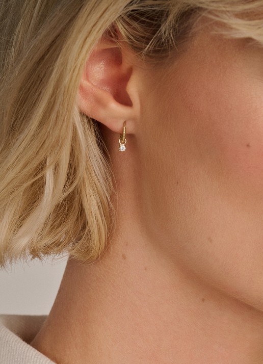 Blush Oorbedels van 14 karaat geelgoud 9097YZI - detail goud