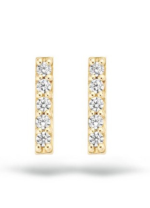 Blush Oorknopjes van 14 karaat geelgoud 7196YZI