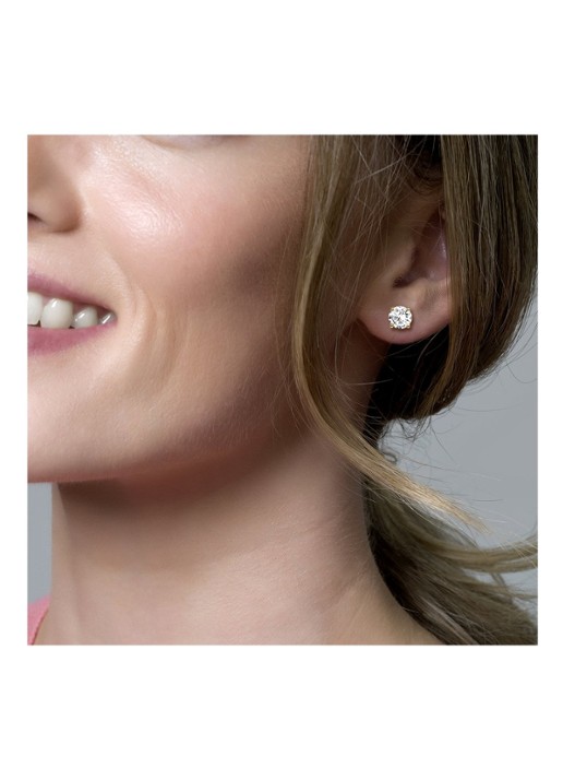 Blush Oorknopjes van 14 karaat geelgoud met zirkonia  7014YZI - detail 2 geelgoud