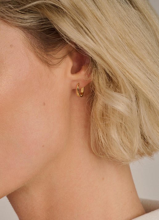 Blush Oorringen van 14 karaat geelgoud 7379YGO - detail goud