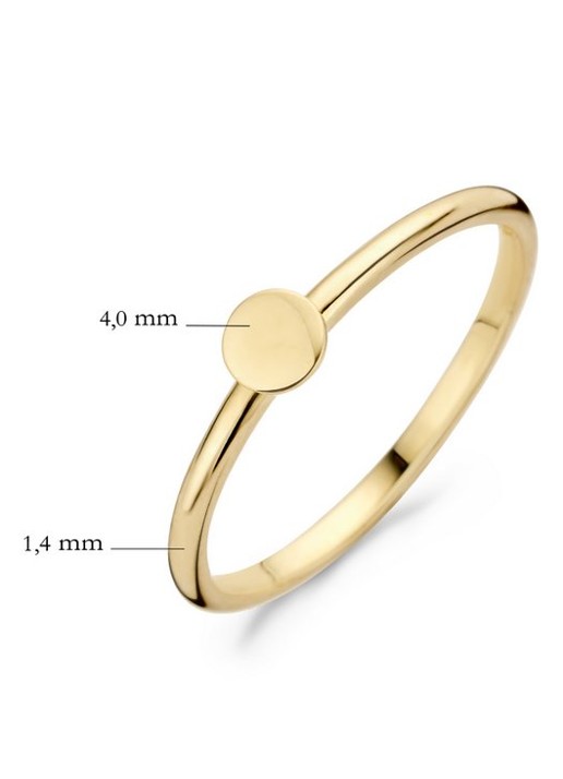Blush Ring van 14 karaat geelgoud 1212YGO - detail 5 goud