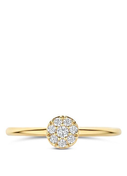 Blush Ring van 14 karaat geelgoud  1277YZI - voorkant 4 goud