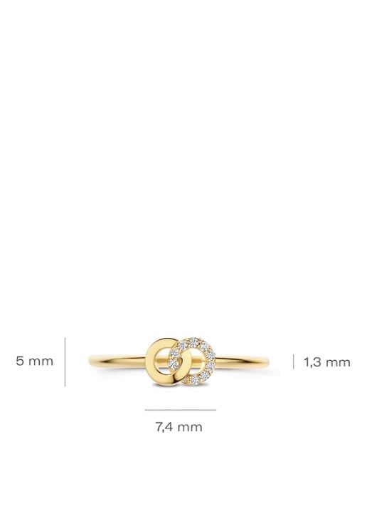 Blush Ring van 14 karaat geelgoud 1282YZI  - detail 5 geelgoud