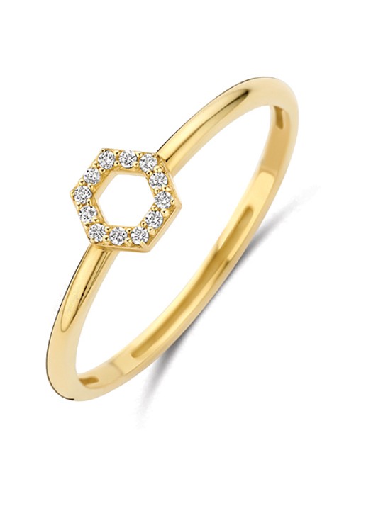 Blush Ring van 14 karaat geelgoud 1287YZI
