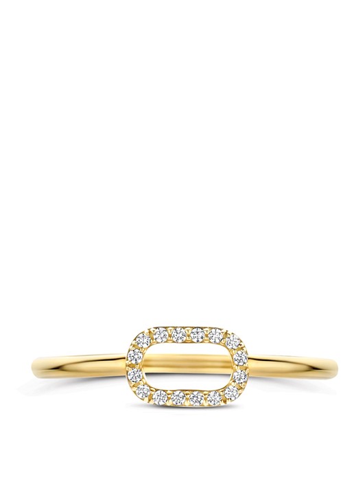 Blush Ring van 14 karaat geelgoud 1289YZI  - detail geelgoud