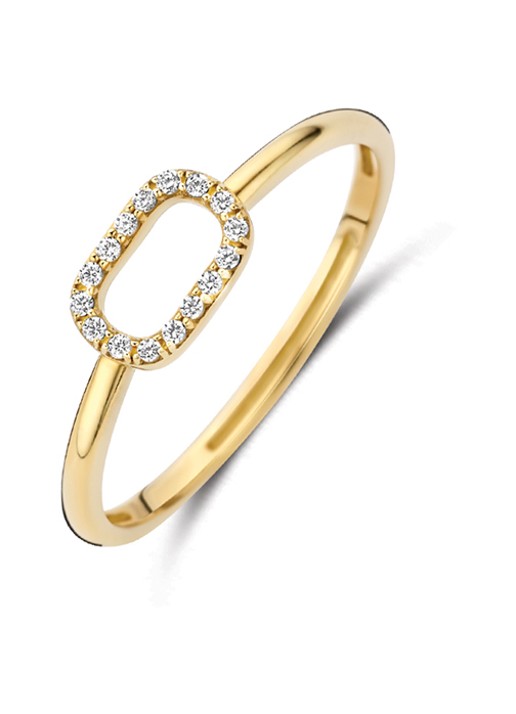 Blush Ring van 14 karaat geelgoud 1289YZI  - voorkant 4 geelgoud
