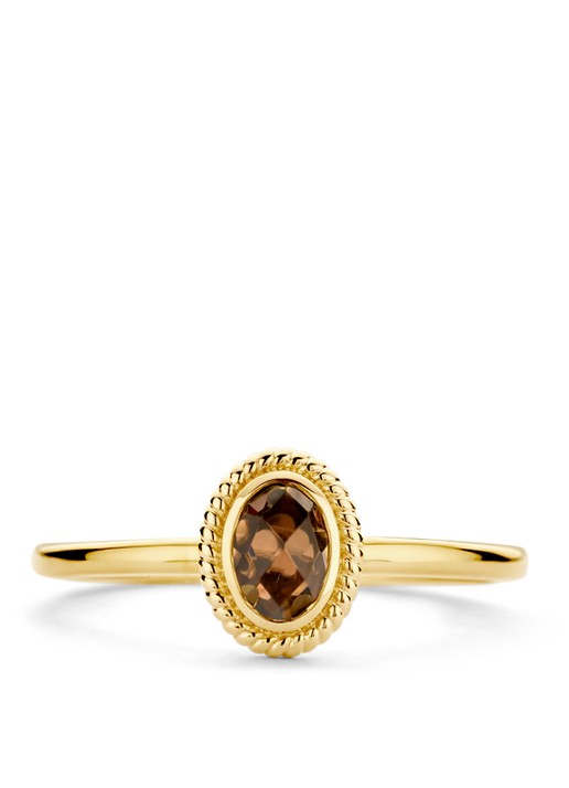 Blush Ring van 14 karaat geelgoud met kristal 1239YBQ  - detail 3 geelgoud