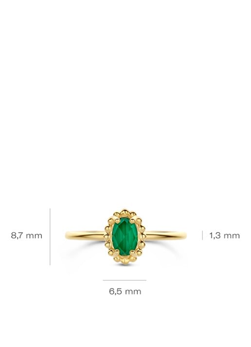 Blush Ring van 14 karaat geelgoud met kristal 1272YMA  - detail 3 goud