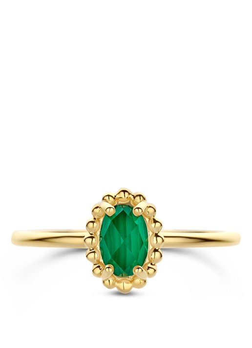 Blush Ring van 14 karaat geelgoud met kristal 1272YMA  - detail 4 goud