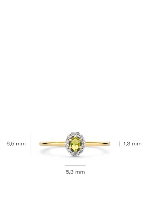 Blush Ring van 14 karaat geelgoud met steen 1258YGP - detail 4 geelgoud