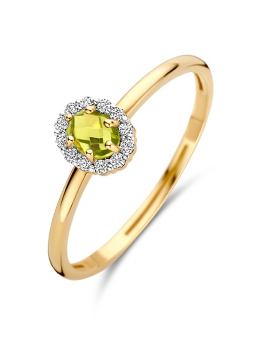 Blush Ring van 14 karaat geelgoud met steen 1258YGP