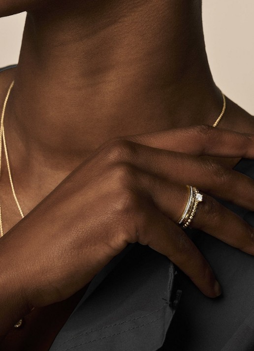 Blush Ring van 14 karaat geelgoud met zirkonia 1111YZI - detail 3 goud