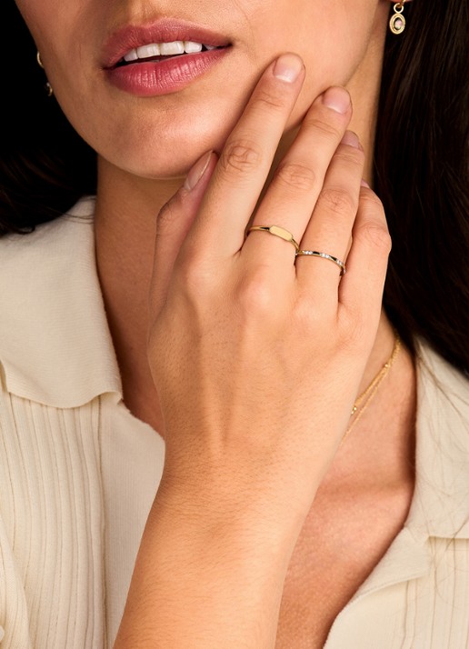 Blush Ring van 14 karaat geelgoud met zirkonia 1260YZI  - detail 7 geelgoud