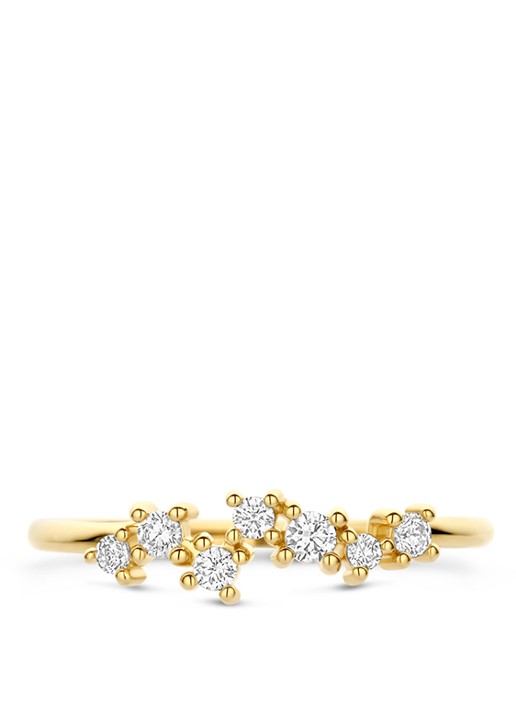 Blush Ring van 14 karaat geelgoud met zirkonia 1267YZI - detail 6 goud