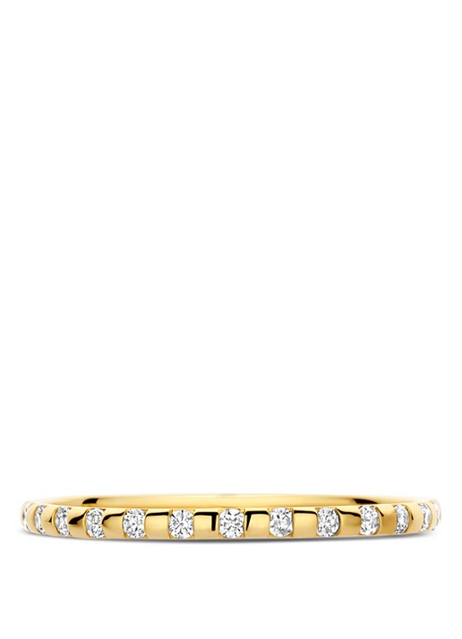 Blush Ring van 14 karaat geelgoud met zirkonia 1268YZI  - detail 3 goud