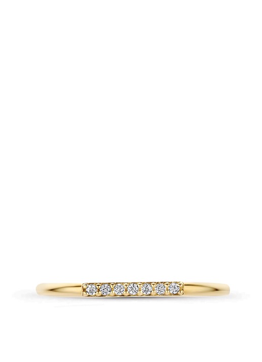 Blush Ring van 14 karaat geelgoud met zirkonia 1290YZI  - detail 3 geelgoud