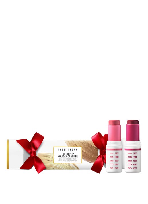Bobbi Brown Color Pop Holiday Cracker Skin Enhancer Multi-Stick Duo Set - make-up set - voorkant cheeky pink | plum envy