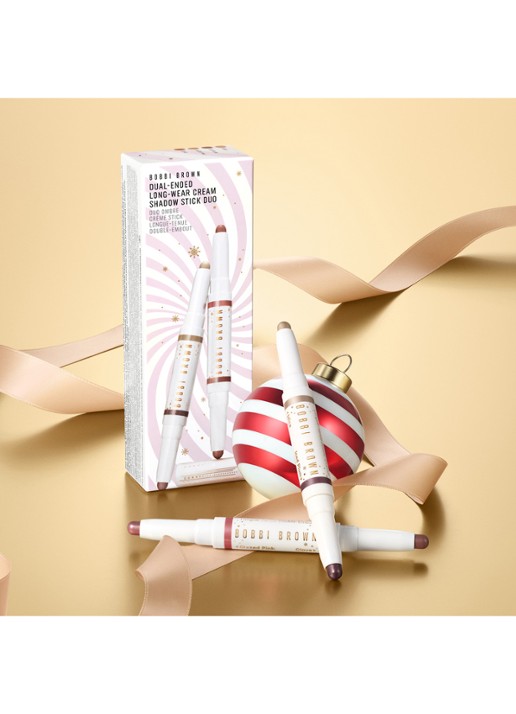 Bobbi Brown Dual-Ended Long-Wear Cream Shadow Stick Duo - oogschaduwstick set - detail 6 mica / iced plum / glazed pink / clove