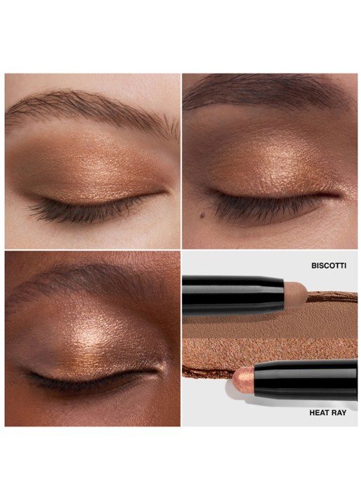Bobbi Brown Dual-Ended Long Wear Cream Shadow Stick - oogschaduwstick - detail 2 biscotti / heat ray