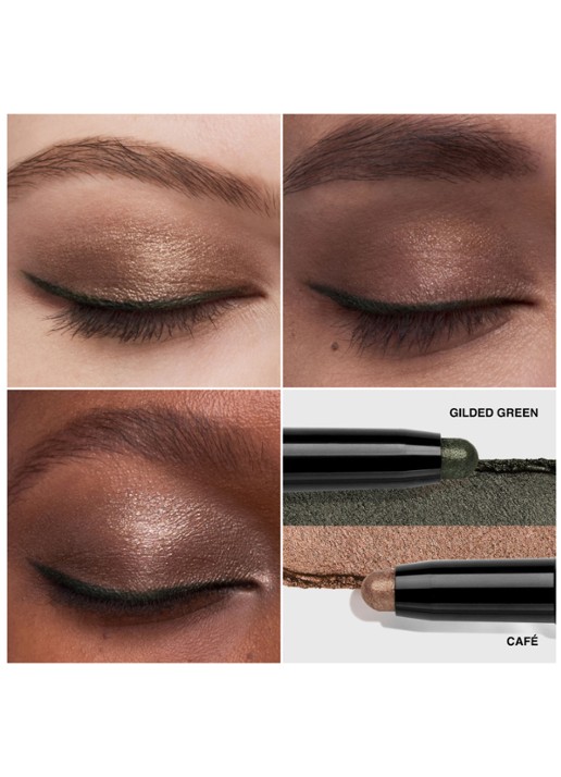 Bobbi Brown Dual-Ended Long Wear Cream Shadow Stick - oogschaduwstick - detail 4 gilded green / café