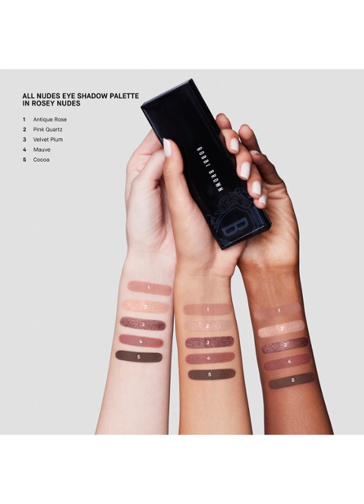 Bobbi Brown Eyeshadow Nude - oogschaduw palette - detail 5 401 rosey nudes
