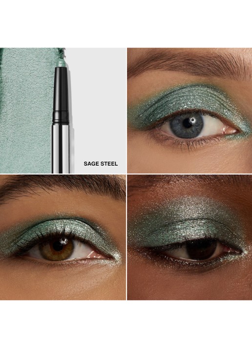 Bobbi Brown Molten Metal Shadow Stick - oogschaduwstick - achterkant 2 sage steel