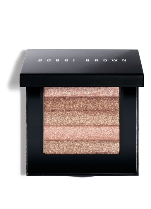 Bobbi Brown Shimmer Brick Compact - highlighter - voorkant pink quartz