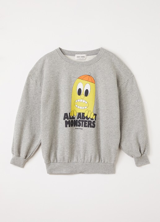 BOBO CHOSES Bigtooth Lemon sweater met print