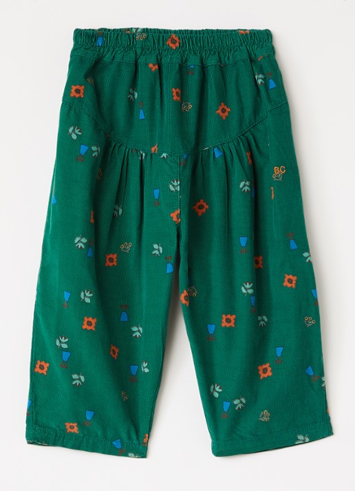 BOBO CHOSES Blossom All loose fit broek van corduroy met bloemprint