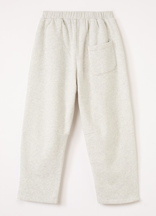 BOBO CHOSES Bolder straight fit joggingbroek met logoprint - voorkant 3 lichtgrijs