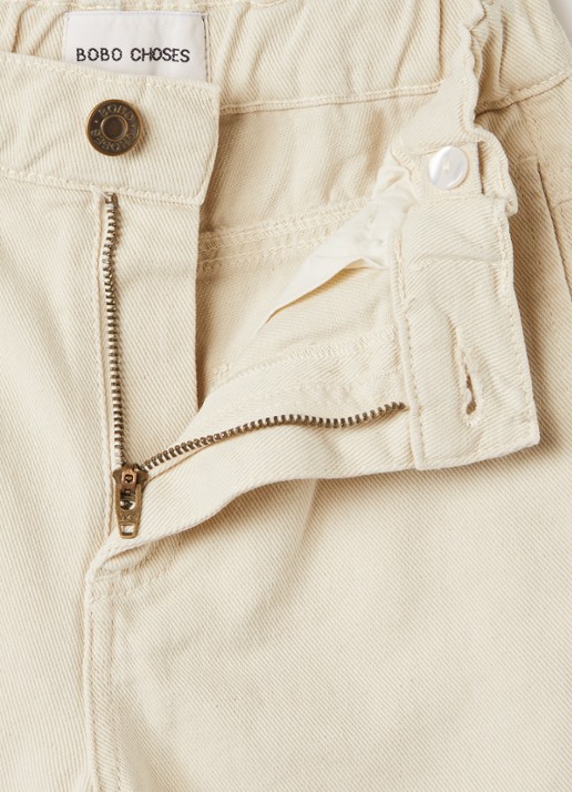 BOBO CHOSES Everyday Ghosts loose fit chino met print - detail 3 beige