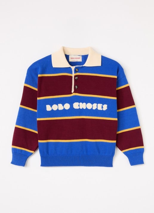BOBO CHOSES Fijngebreide trui met streepprint