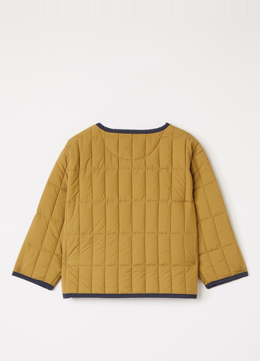 BOBO CHOSES Gewatteerd jack met quilt patroon - achterkant khaki